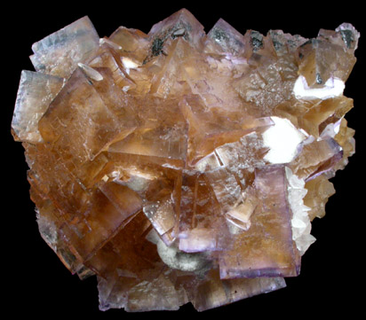 Fluorite with Calcite and Barite from Annabel Lee Mine, Harris Creek District, Hardin County, Illinois