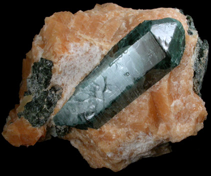 Fluorapatite in Calcite from Slyudyanka, Lake Baikal area, Irkutskaya Oblast', Russia