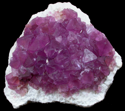 Fluorite on Quartz from Mina Navidad, 19 km northwest of Abasolo, Durango, Mexico