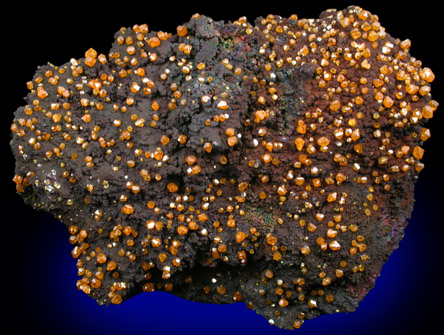 Wulfenite on Jarosite from Whim Well Mine, Whim Creek gold fields, Western Australia, Australia