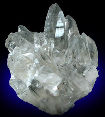 Quartz with Schorl Tourmaline inclusions from P. C. Mine, Basin Creek, Jefferson County, Montana