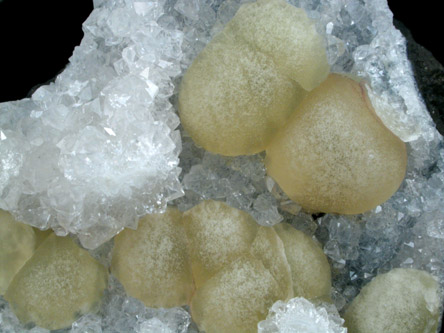 Fluorite on Quartz from Ajanti, Maharashtra, India