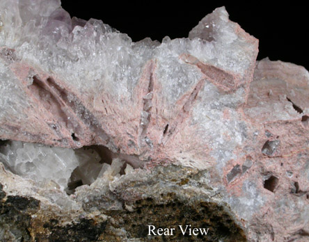 Quartz var. Amethyst with cavities after Anhydrite from Upper New Street Quarry, Paterson, Passaic County, New Jersey