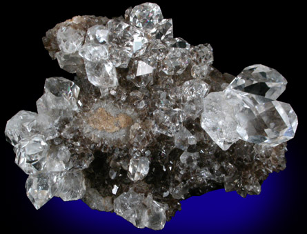 Quartz var. Herkimer Diamonds from Ace of Diamonds Mine, Middleville, Herkimer County, New York