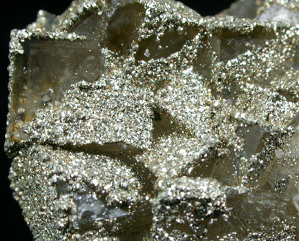 Fluorite with Pyrite from Moscona Mine, Villabona District, Asturias, Spain