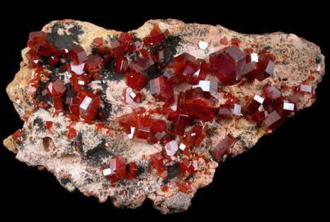 Vanadinite from Mibladen, Haute Moulouya Basin, Zeida-Aouli-Mibladen belt, Midelt Province, Morocco