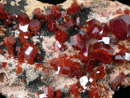 Vanadinite from Mibladen, Haute Moulouya Basin, Zeida-Aouli-Mibladen belt, Midelt Province, Morocco