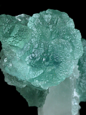 Fluorite on Quartz from Pasto Bueno District, Pallasca Province, Ancash Department, Peru