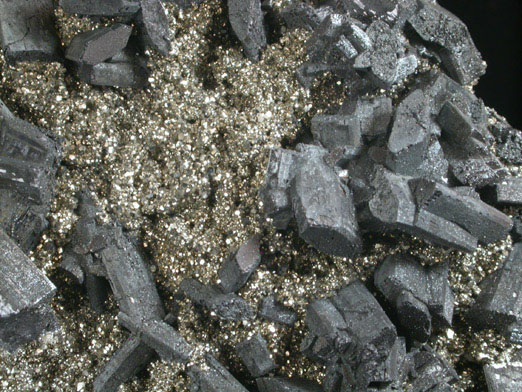 Enargite on Pyrite from Quiruvilca District, Santiago de Chuco Province, La Libertad Department, Peru