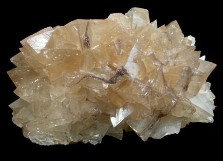 Calcite with Laffittite inclusions from Getchell Mine, Humboldt County, Nevada