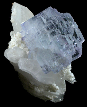 Fluorite on Quartz and Muscovite from Yaogangxian Mine, Nanling Mountains, Hunan Province, China