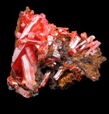 Crocoite from Dundas, Tasmania, Australia