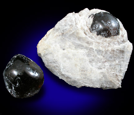 Obsidian var. Apache Tears from Superior District, Pinal County, Arizona