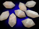 Quartz var. Pecos Diamonds (8 crystals) from Pecos River, Roswell, New Mexico