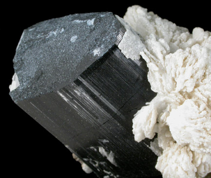 Schorl Tourmaline with Albite from Skardu, Baltistan, Gilgit-Baltistan, Pakistan