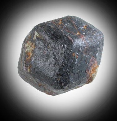 Almandine Garnet (with 3.07 carat faceted gemstone) from Emerald Creek, Latah County, Idaho