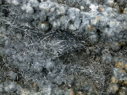 Jamesonite, Quartz, Pyrite from Herja Mine (Kisbanya), Baia Mare, Maramures, Romania