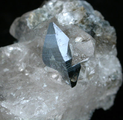 Anatase on Quartz from Dodo Mine, Polar Urals, Tyumenskaya Oblast', Russia