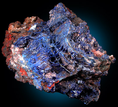 Azurite and Cerussite from Tsumeb Mine, Otavi-Bergland District, Oshikoto, Namibia