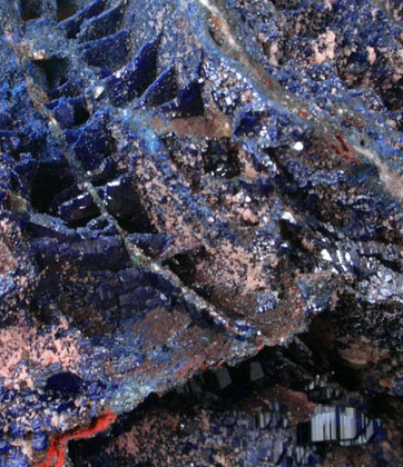 Azurite and Cerussite from Tsumeb Mine, Otavi-Bergland District, Oshikoto, Namibia