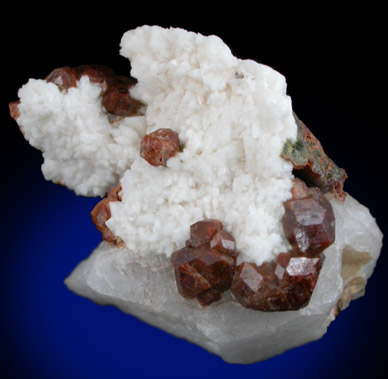 Andradite Garnet with Albite, Quartz from South Slocan, British Columbia, Canada