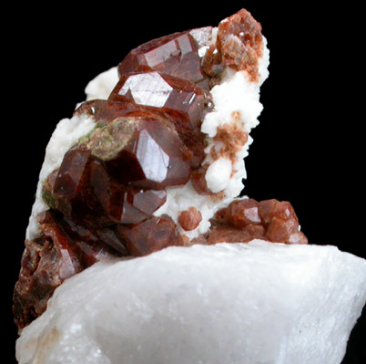 Andradite Garnet with Albite, Quartz from South Slocan, British Columbia, Canada