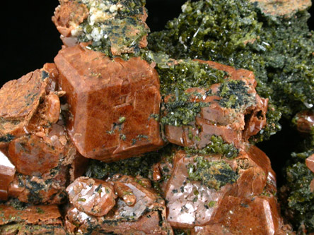 Epidote and Andradite Garnet from South Slocan, British Columbia, Canada