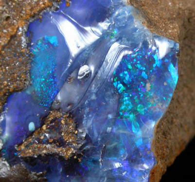 Opal var. Boulder Opal from Aeromaga Area, Queensland, Australia