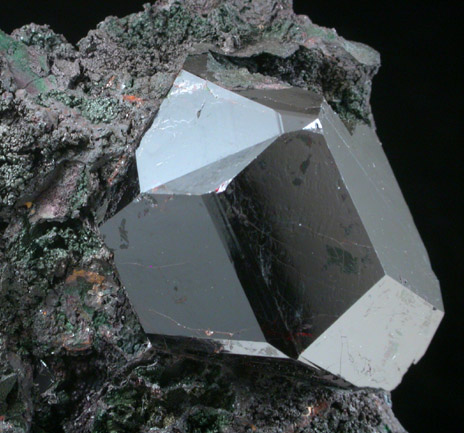Rutile from Graves Mountain, 19.5 km east of Washington, Lincoln County, Georgia