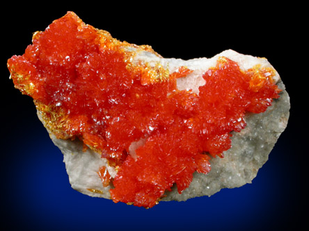 Orpiment from El'brusskiy Mine, 35 km NE of Mount Elbrus, Kabardino-Balkarian Republic, Russia