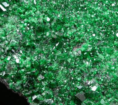 Uvarovite Garnet from Saranovskoye Mine, Sarany, Permskaya Oblast', Ural Mountains, Russia (Type Locality for Uvarovite)