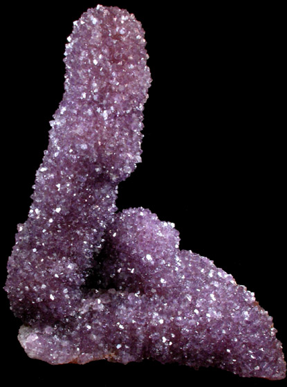 Quartz var. Amethyst Stalactite from Catalan Agate-Amethyst District, Souther Paran Basalt Basin, Artigas, Uruguay