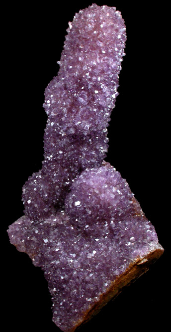 Quartz var. Amethyst Stalactite from Catalan Agate-Amethyst District, Souther Paran Basalt Basin, Artigas, Uruguay