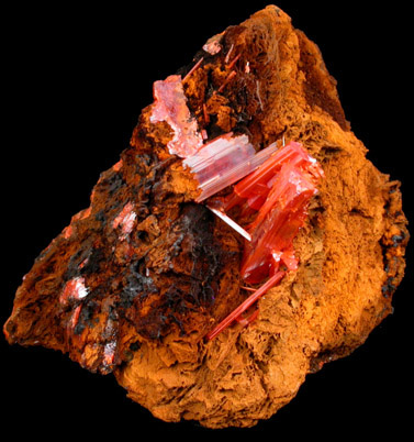 Crocoite from Dundas, Tasmania, Australia