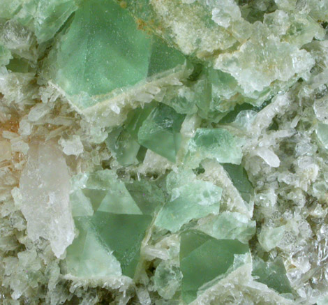 Fluorite with Quartz from William Wise Mine, Westmoreland, Cheshire County, New Hampshire