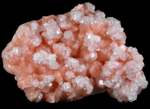 Apophyllite on Stilbite from Jasai Quarry, Mumbai, Maharashtra, India