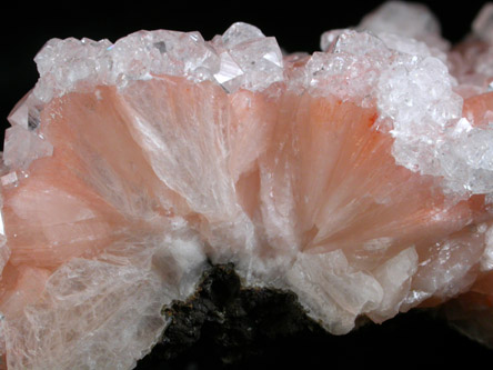 Apophyllite on Stilbite from Jasai Quarry, Mumbai, Maharashtra, India