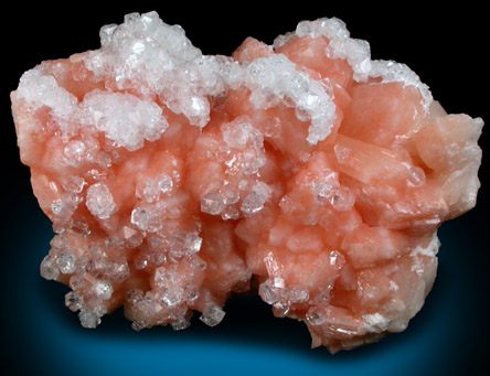 Apophyllite on Stilbite from Jasai Quarry, Mumbai, Maharashtra, India