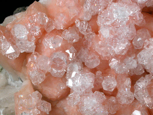 Apophyllite on Stilbite from Jasai Quarry, Mumbai, Maharashtra, India