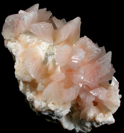 Heulandite-Ca on Mordenite from Rat's Nest Claim, near Challis, Custer County, Idaho