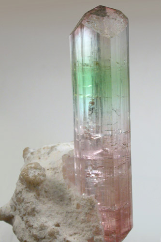 Elbaite Tourmaline on Albite from Paprok, Kamdesh District, Nuristan Province, Afghanistan