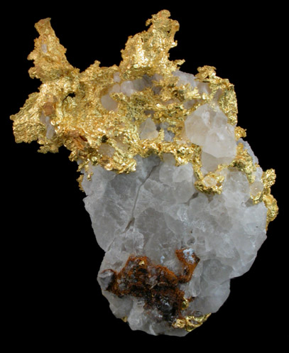 Gold in Quartz from Eagle's Nest Mine, Placer County, California