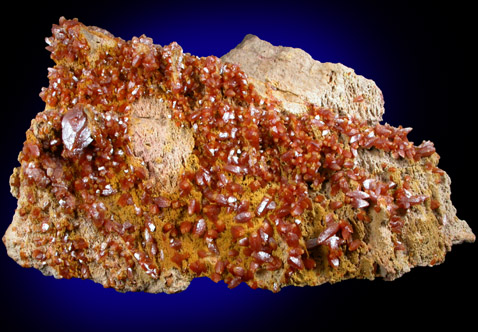 Wulfenite (pseudo-scalenohedral crystals) from (La Aurora Mine), Cuchillo Parado, Coyame, Chihuahua, Mexico