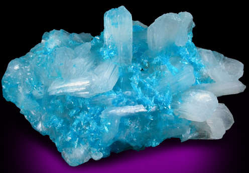 Cavansite with Stilbite-Ca from Wagholi Quarry, Maharashtra, India