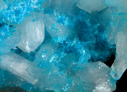 Cavansite on Stilbite from Wagholi Quarry, Maharashtra, India