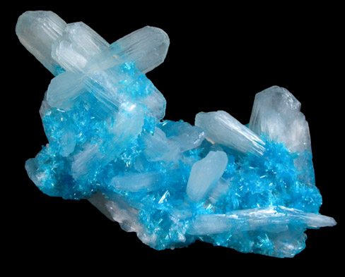 Cavansite with Stilbite-Ca from Wagholi Quarry, Maharashtra, India