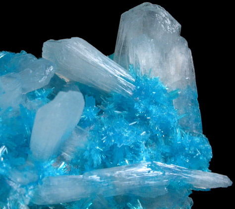 Cavansite with Stilbite-Ca from Wagholi Quarry, Maharashtra, India