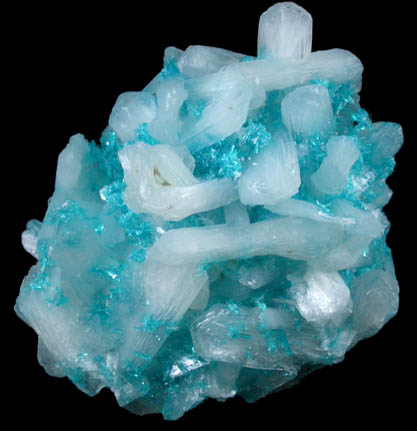 Cavansite with Stilbite-Ca from Wagholi Quarry, Maharashtra, India