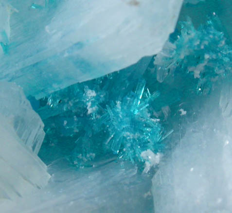 Cavansite with Stilbite-Ca from Wagholi Quarry, Maharashtra, India