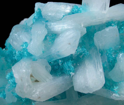 Cavansite with Stilbite-Ca from Wagholi Quarry, Maharashtra, India